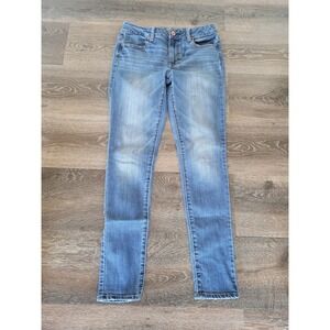 American Eagle Women's Jeggings Denim‎ Jeans Stretch Blue Size 2 #20